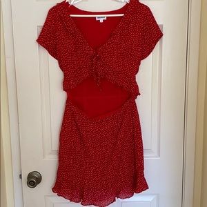 Superdown mercy polka dot dress